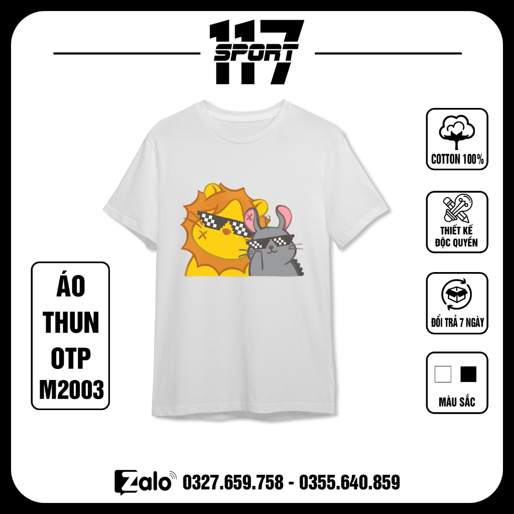 Áo Thun In Hình OTP Lion And Chinzilla GeminiFourth M2003