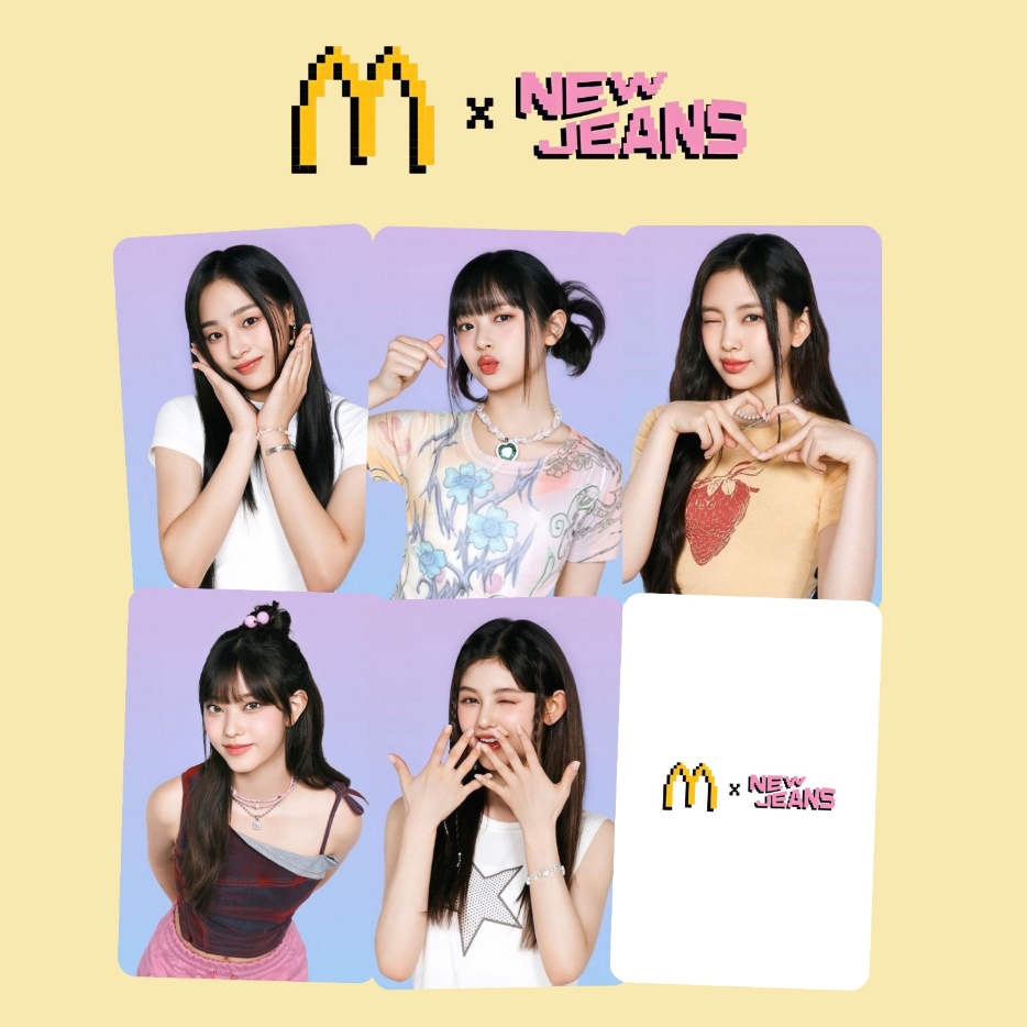 Set 6 card NewJeans x McDonalds (3) (KHÔNG CHÍNH HÃNG)
