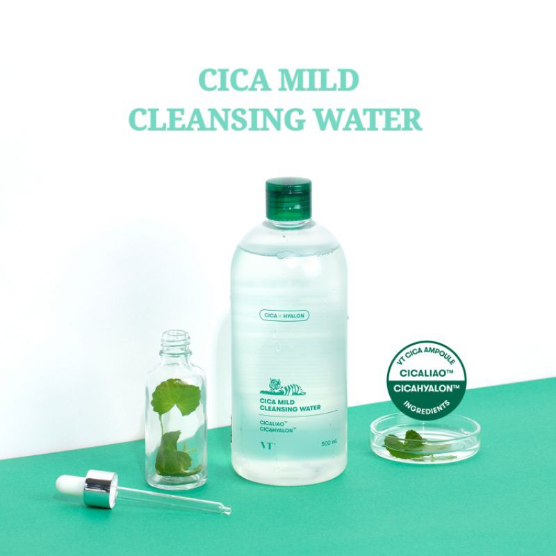 Nước Tẩy Trang Cica Mild Cleansing Water VT Cosmetics 500ml