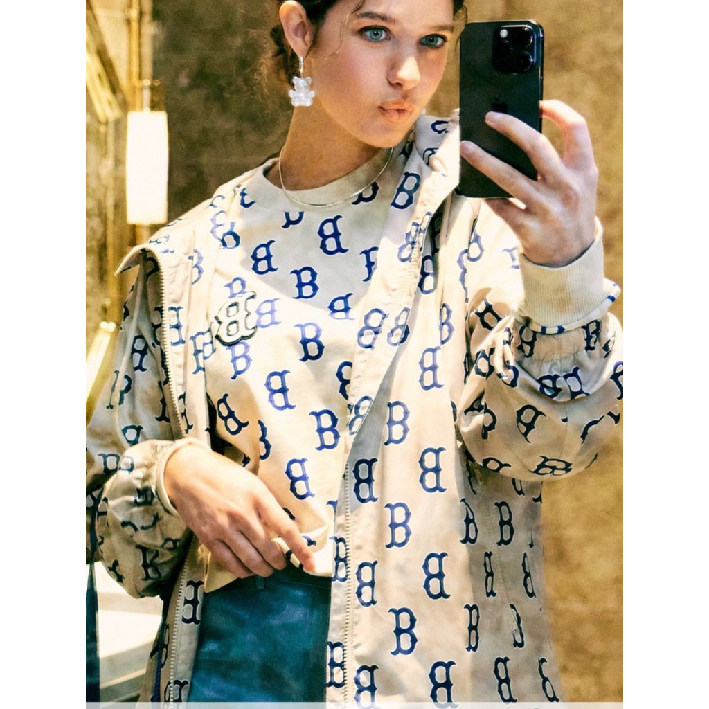 Áo Khoác Gió Unisex M.L.B 4 Màu Hot Phong Cách Càn Quốc Cho Mùa Đông Năng Động Cho Giới Trẻ