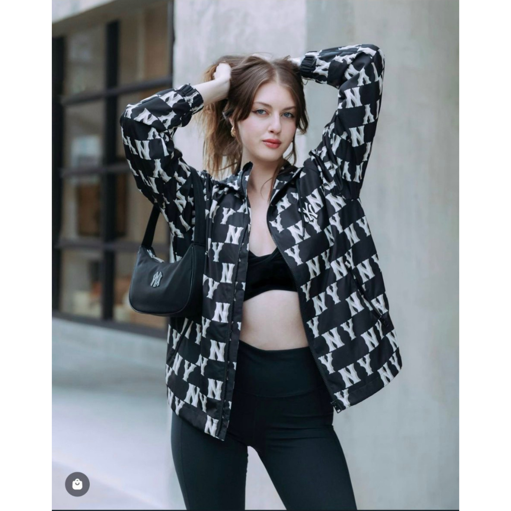 Áo Khoác Gió Unisex M.L.B 4 Màu Hot Phong Cách Càn Quốc Cho Mùa Đông Năng Động Cho Giới Trẻ