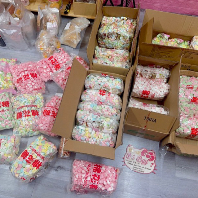 Kẹo bông Marshmallow Sỉ 5KG Chính Hãng
