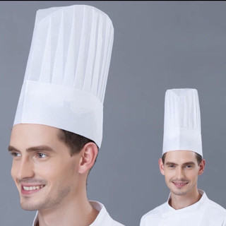 Nón giấy cao mủ giấy cho đầu bếp,nón giấy bếp trưởng