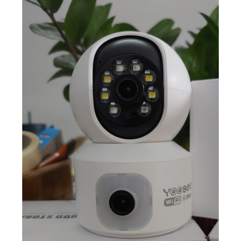 Camera WIFI Yoosee 2 ống kính 8.0MP | 5.0MP  Siêu nét siêu rộng, Quay đêm có màu