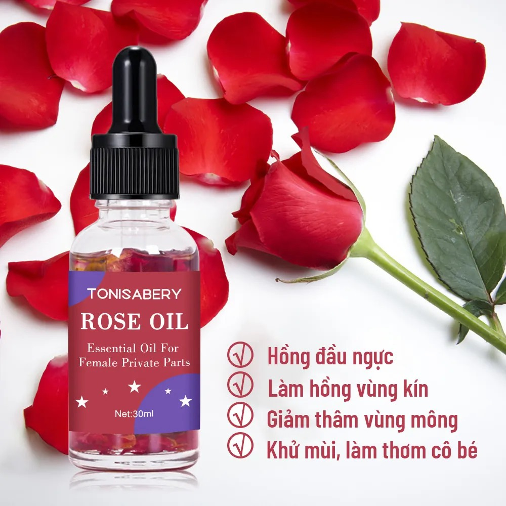 Serum hoa hồng 30ml, giảm thâm vùng kín, vùng nách, đầu gối, LÀM HỒNG cô bé và nhũ hoa