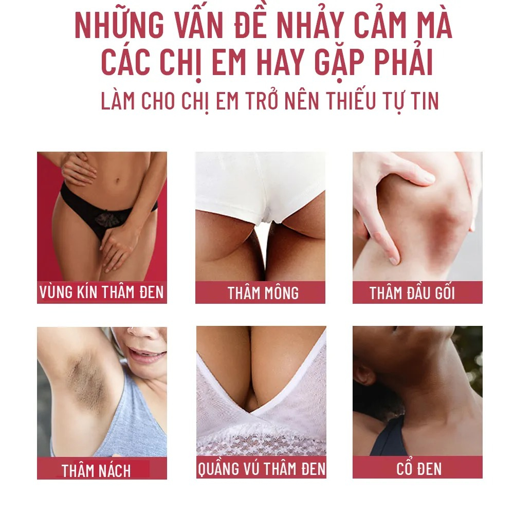 Serum hoa hồng 30ml, giảm thâm vùng kín, vùng nách, đầu gối, LÀM HỒNG cô bé và nhũ hoa
