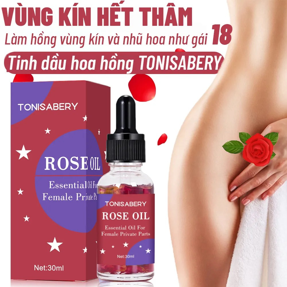 Serum hoa hồng 30ml, giảm thâm vùng kín, vùng nách, đầu gối, LÀM HỒNG cô bé và nhũ hoa