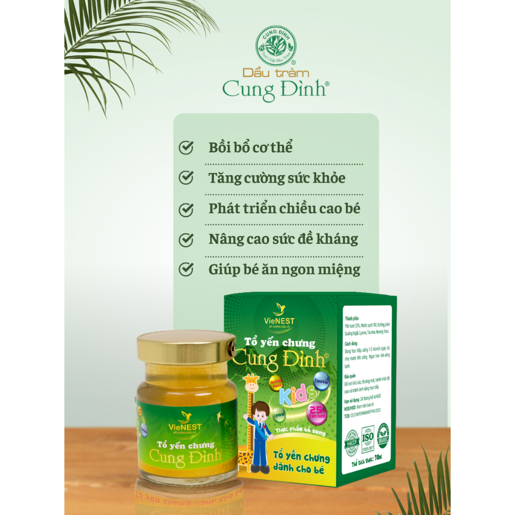 TỔ YẾN CHƯNG CUNG ĐÌNH - FOR KIDS