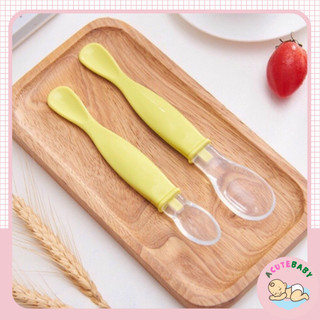 Sét 2 thìa silicon 2 đầu ăn dặm cho bé