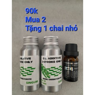 Phụ gia tinh dầu mùi thơm singum 55ml pha nhớt thơm xe 2 thì. mùi singum 2t sport xìpo