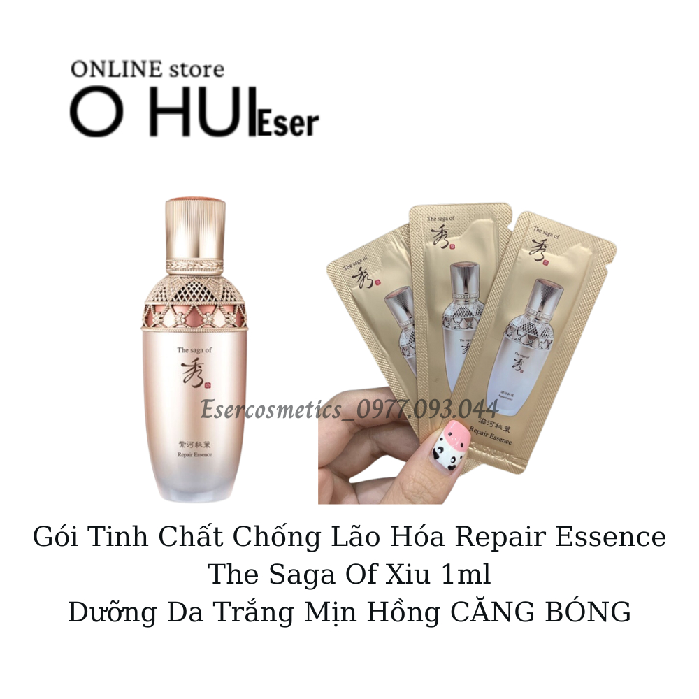 Gói Tinh Chất Chống Lão Hóa Repair Essence The Saga Of Xiu 1ml - Dưỡng Da Trắng Mịn Hồng CĂNG BÓNG _ESERsample