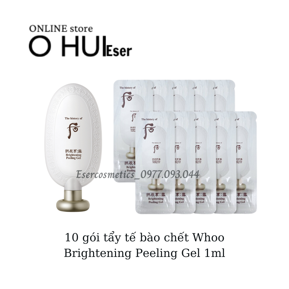 10 gói kỳ #TẨY DA#(tẩy tế bào chết) Whoo Brightening Peeling Gel 1ml_DATE MỚI NHẤT _ESERsample