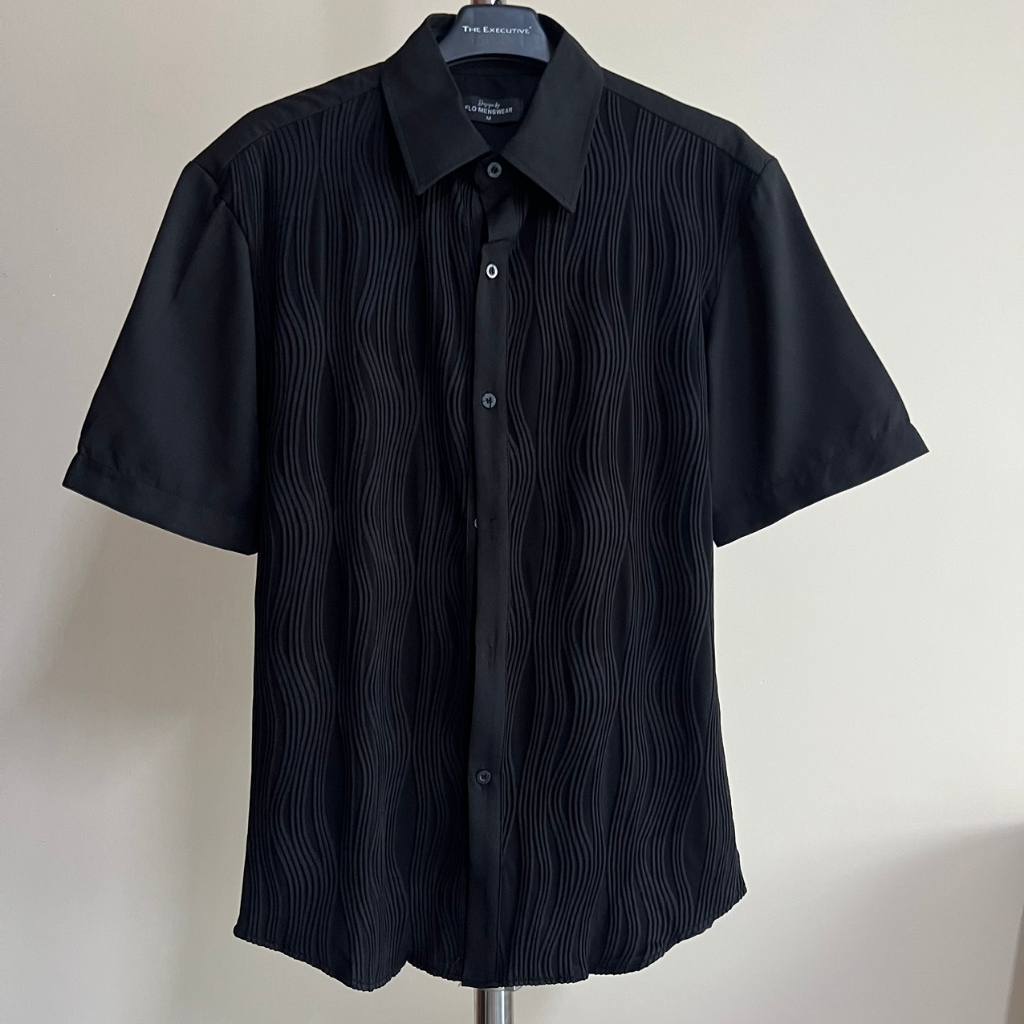 Áo Sơmi Tay Ngắn Thoren thiết kế sóng dọc -SILAS unisex