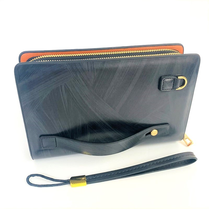 Ví nam cao cấp cầm tay công sở, bóp nam Mont.blanc khóa đồng kiểu dáng sang trọng,clucth nam kẹp nách 202-01