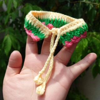 Yếm, vòng cổ len handmade cho chó mèo