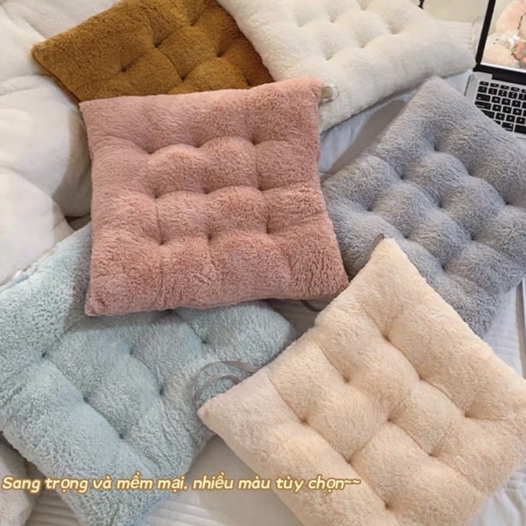 Đệm ghế lông vũ sang trọng, đệm dày ngồi bệt phong cách Nhật Bản