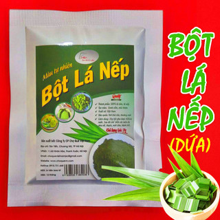 Bột lá nếp gói 10g nguyên chất 100% màu xanh tạo mùi thơm xôi, bánh kẹo, thạch