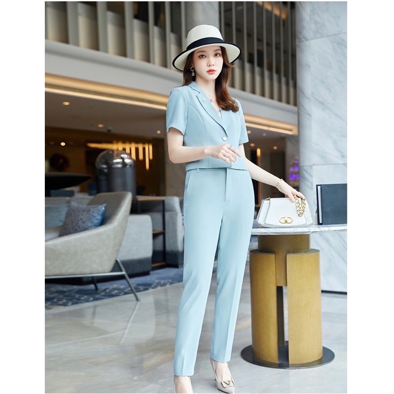 Sét quần và áo vest tay cộc