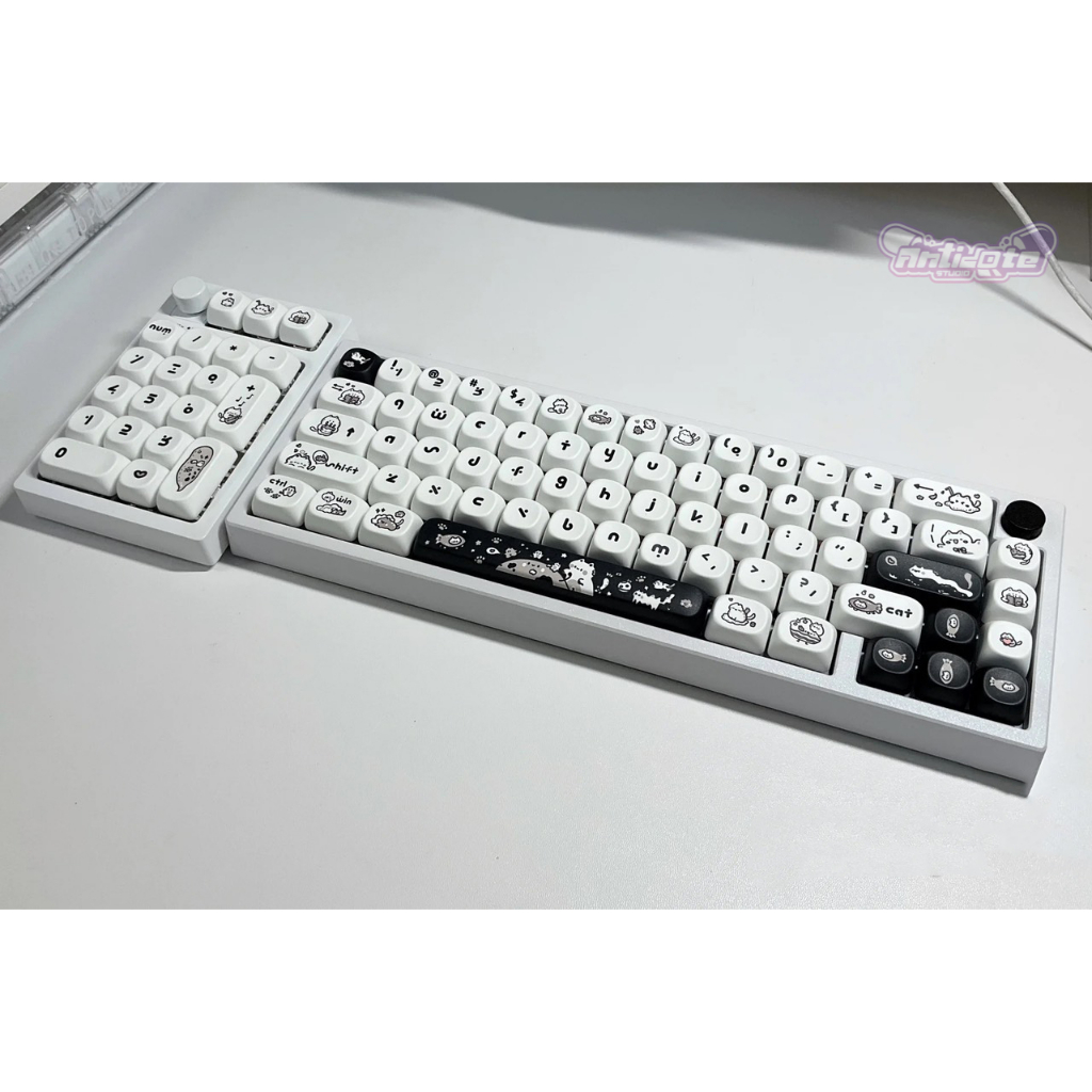 Nút bàn phím cơ Simple cat - kitty wonderland keycap -  profile MOA - 141 nút