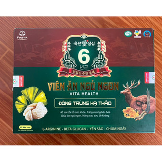 Viên uống ăn ngon ngủ ngon vita health đông trùng