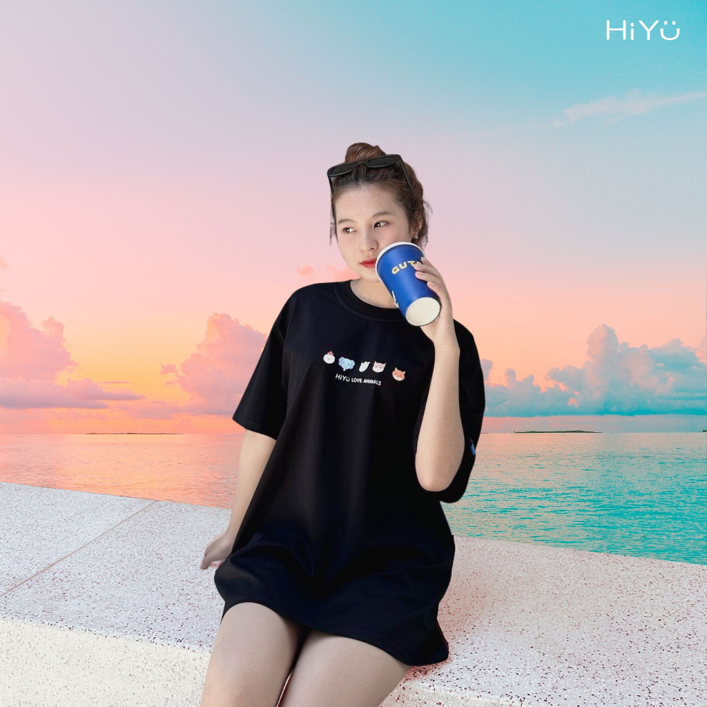 Áo thun HiYu Animals Cotton 4 Chiều Premium