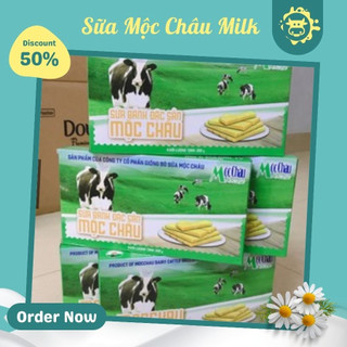 Bánh sữa Mộc Châu 1 hộp 200g 14 chiếc, cô đặc từ sữa tươi nguyên chất