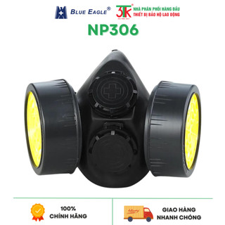 Mặt nạ phòng độc Blue Eagle NP306 đi kèm 2 phin lọc RC203