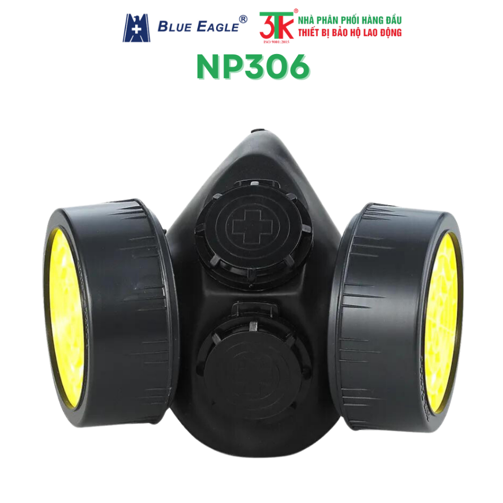 Mặt nạ phòng độc Blue Eagle NP306 đi kèm 2 phin lọc RC203