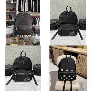 Balo đen saint laurent - Balo đi học vải dù chống nước