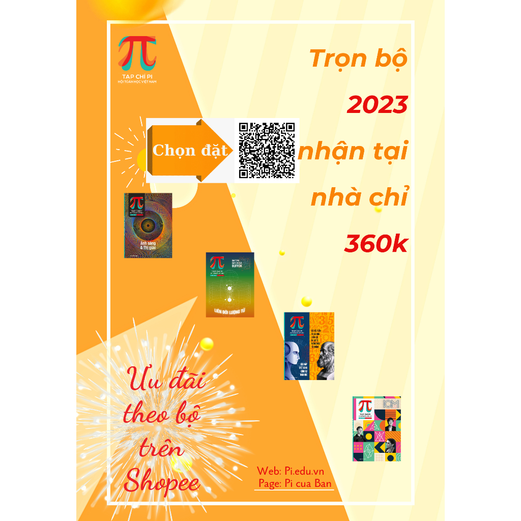 Tạp chí Pi- Hội Toán học Việt Nam số 7-8/ tháng 8 năm 2023