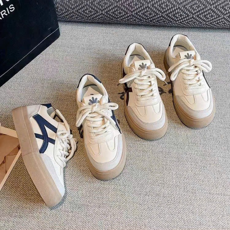 Giày thể thao nữ basic đế dày 2cm phối màu cá tính có sẵn - LH52