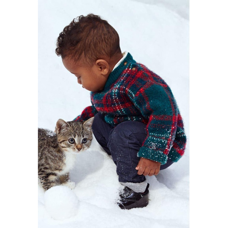 Áo len HM auth bé trai sz 9/12m