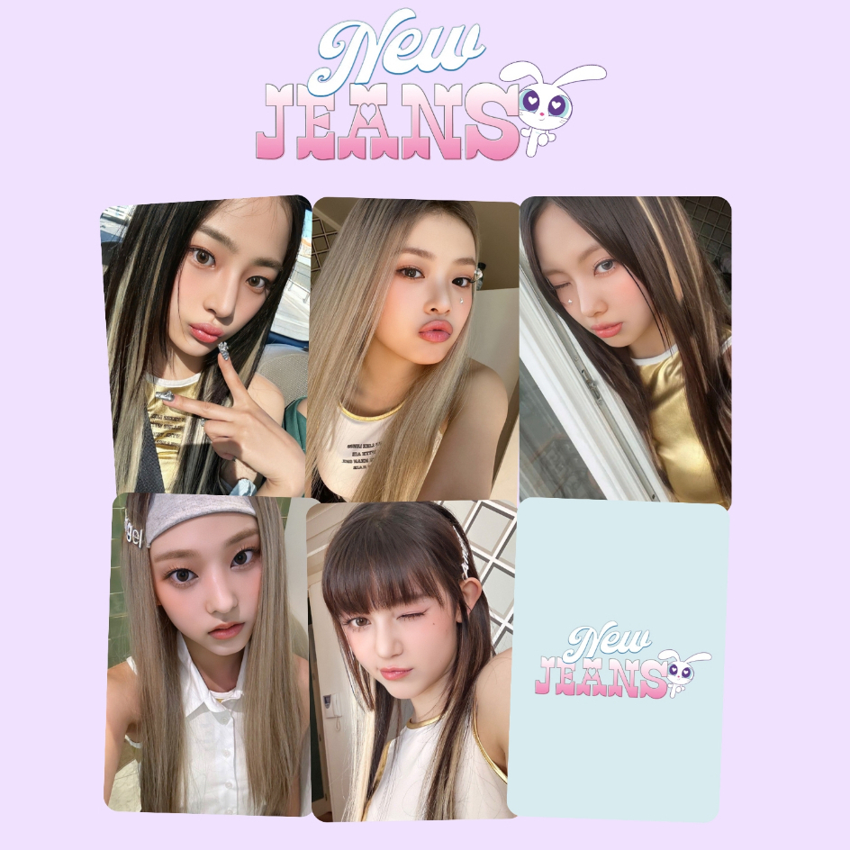 Set 5 card NewJeans SuperShy Selca(PO) (KHÔNG CHÍNH HÃNG)