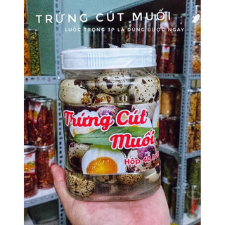 Trứng cút muối hộp 40 trứng