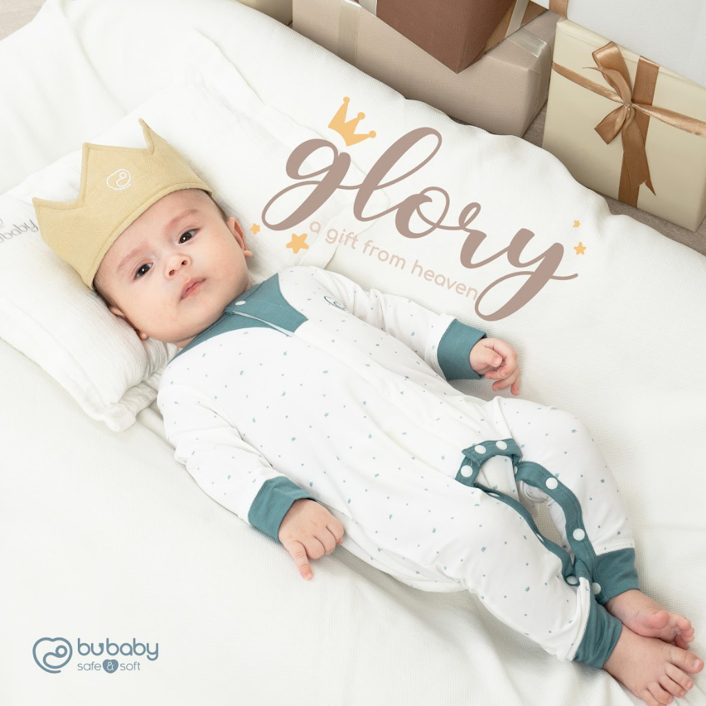 Body dài tay sợi tre Bambus Bu baby cho bé sơ sinh đến 10kg