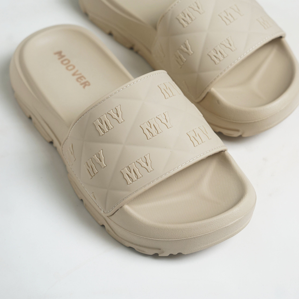 Dép quai ngang MOOVER CHUNKY, unisex, đế cao 4cm hack dáng, hợp thười trang, mang êm chân