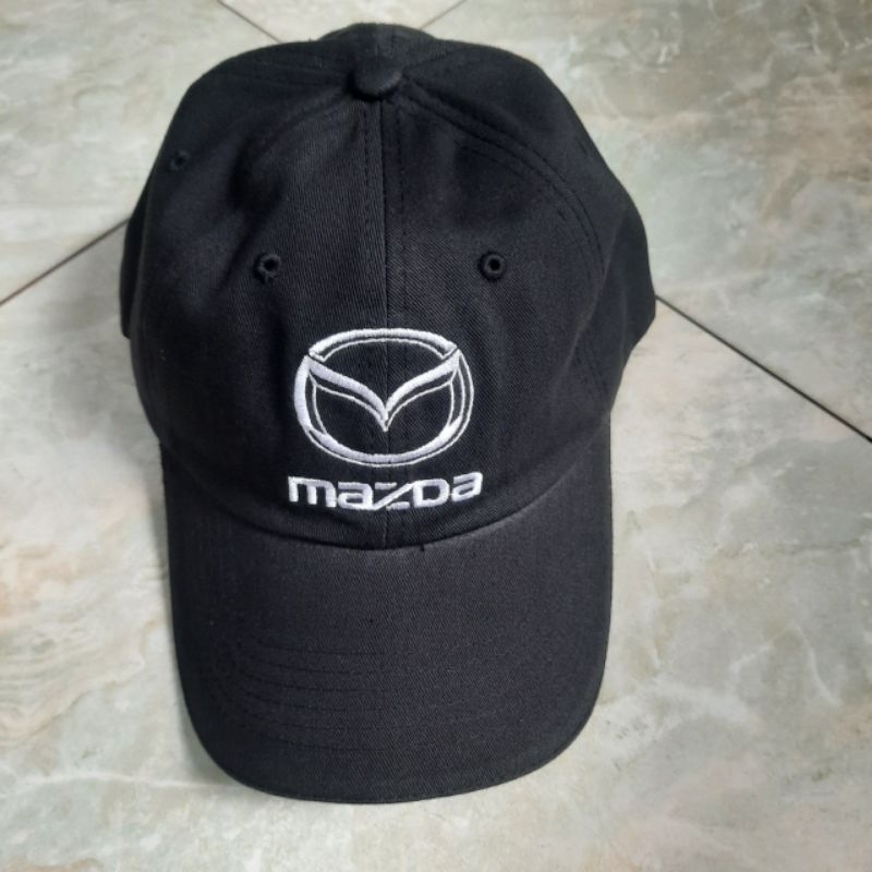 Nón kết Mazda màu đen, mũ lưỡi trai màu đen Mazda