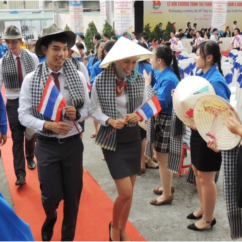 Khăn rằn Nam Bộ kích thước 160cm x 60cm vải cotton 100% cao cấp