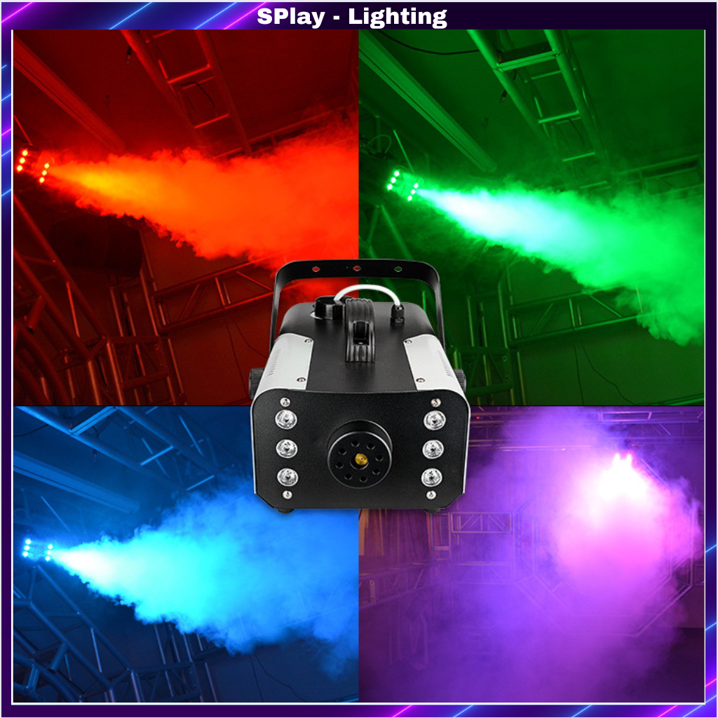 Máy Tạo Khói Có Led 7 Màu Công Suất 1500W Dùng Cho Phòng Bar Karaoke Sân KhấuPhòng Ngủ, Bar,Club ,Louge