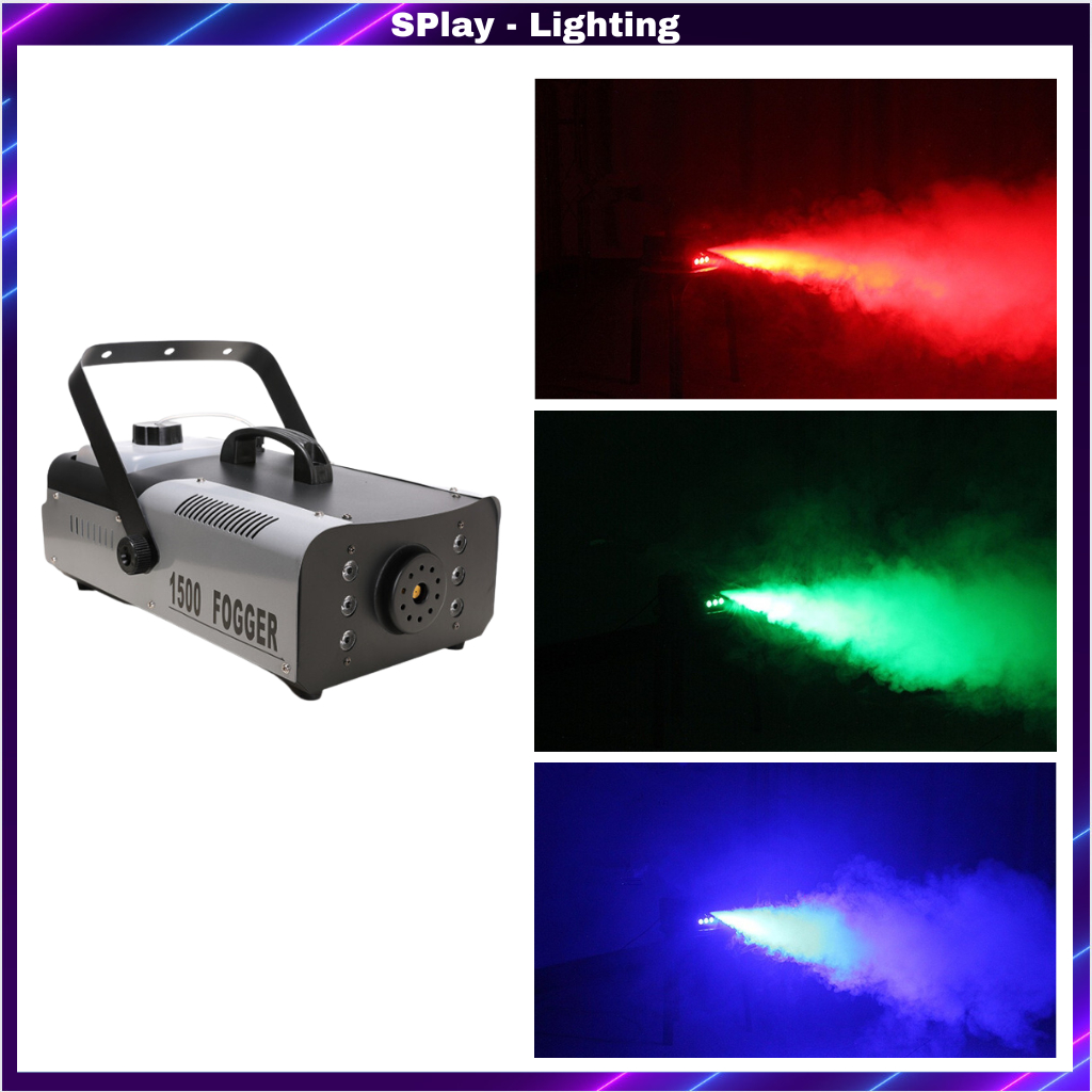 Máy Tạo Khói Có Led 7 Màu Công Suất 1500W Dùng Cho Phòng Bar Karaoke Sân KhấuPhòng Ngủ, Bar,Club ,Louge
