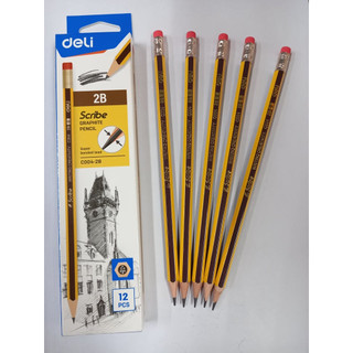 Hộp 12 chiếc bút chì gỗ deli