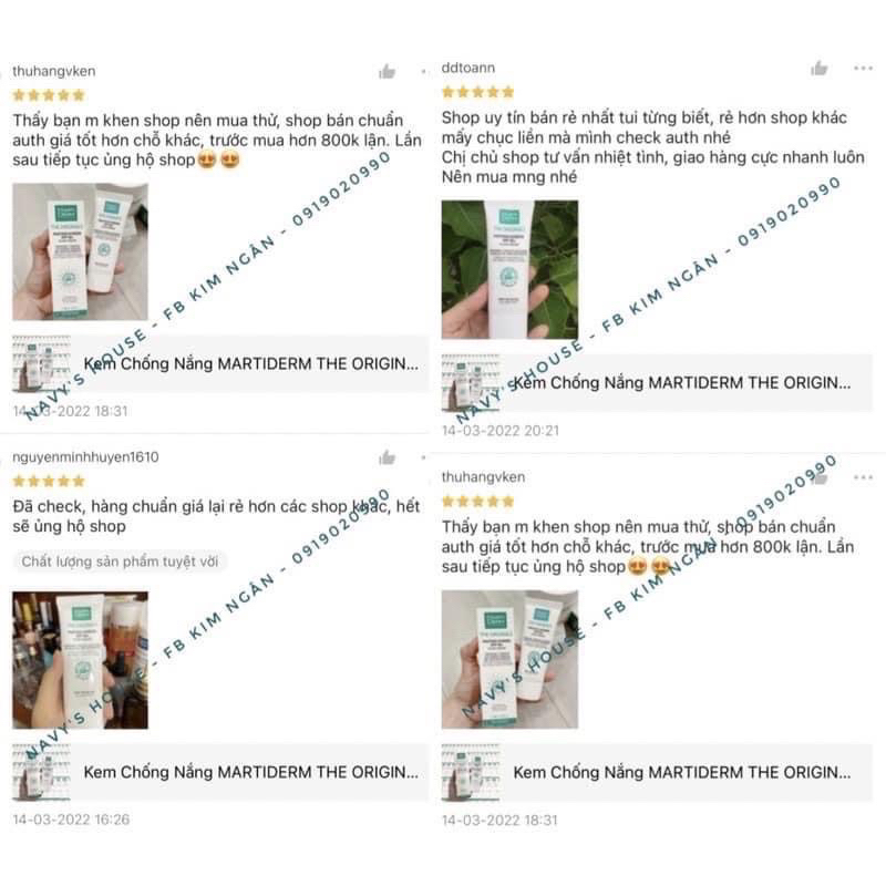 Kem chống nắng MTD The Originals chính hãng