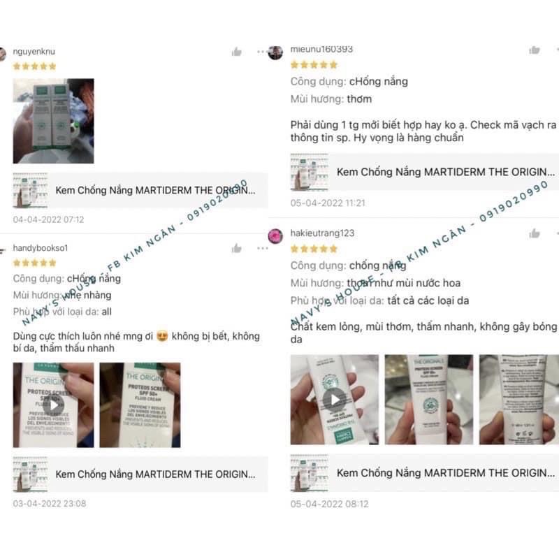 Kem chống nắng MTD The Originals chính hãng