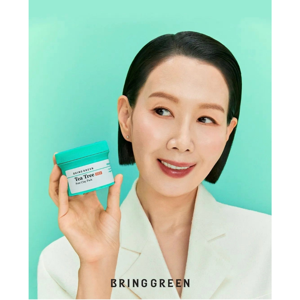 Mặt nạ đất sét thuần chay BRING GREEN TEA TREE CICA PORE CLAY PACK