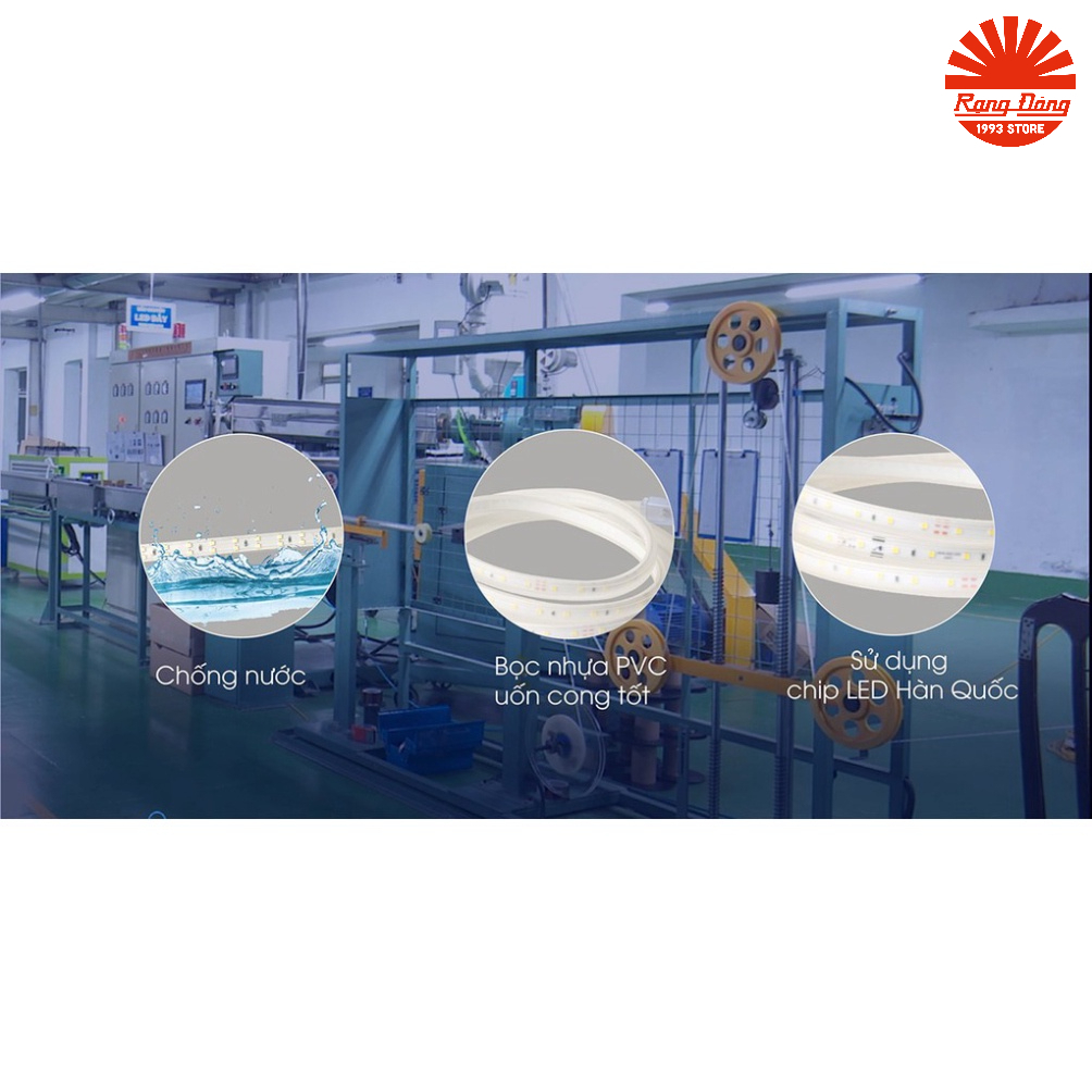 Đèn LED dây chiếu sáng 9W Rạng Đông , tiết kiệm điện, Model: LD01 ĐM 1000/9W