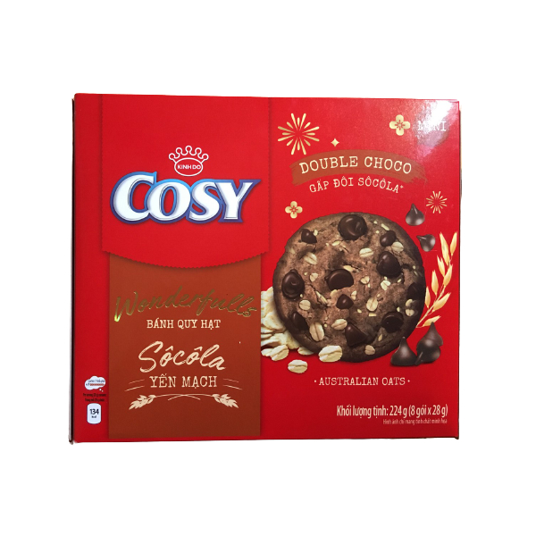 Bánh Quy Cosy Hạt Yến Mạch Kinh Đô Hộp 224g