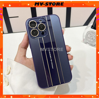 Ốp lưng ip nhám thiết kế phong cách sang trọng kèm Lens bảo vệ camera cho 14 13 11 Pro MAX 14 Plus 12 Pro MAX MVSTORE
