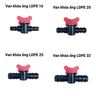 Van khóa ống ldpe 16, van khóa ống ldpe 20, van khóa ống ldpe 25, van khóa ống ldpe 32