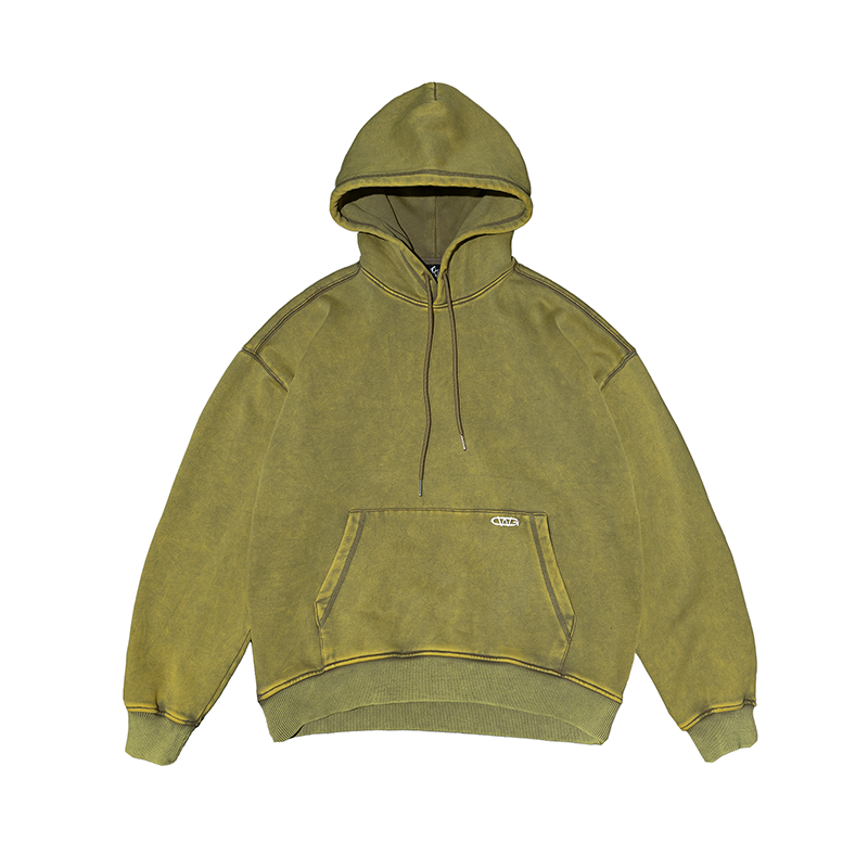 Áo Hoodie Washed Nỉ Bông / Metal Washed Hoodie / Màu MAPLE / GAMBLE WORLDWIDE