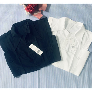 (Video thật) Áo Sơ Mi Croptop Sát Nách Cổ Bẻ